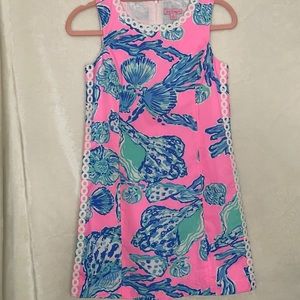 Lily Pulitzer Girls Size 14 Floral Dress with Side Trim